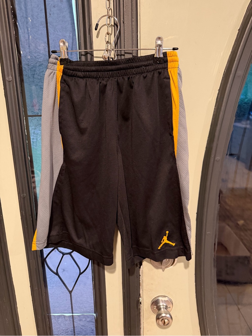 Jordan Black, Yellow & Gray Basketball Shorts